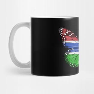 Gambian Flag  Butterfly - Gift for Gambian From Gambia Mug